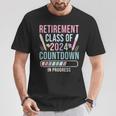 Retirement Primary Elementary Teacher 2024 Retiring Progress T-Shirt Unique Gifts