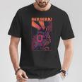 Retro Berserk Grafik T-Shirt in Schwarz, Vintage Anime Design Tee Lustige Geschenke