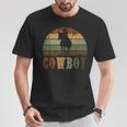 Retro Cowboy T-Shirt Lustige Geschenke