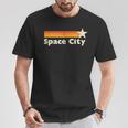 Retro Distressed Houston Baseball Space City T-Shirt Unique Gifts