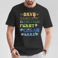 Retro Earth Day Save Bees Rescue Animals Recycle Plastics T-Shirt Funny Gifts