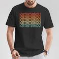 Retro Kathmandu T-Shirt Lustige Geschenke