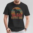 Retro Rottweiler Dad Rott Dog Owner Pet Rottie Father T-Shirt Unique Gifts