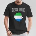 Retro Sierra Leone Flag Vintage Throwback Sport T-Shirt Unique Gifts