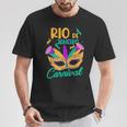 Rio De Janeiro Carnival Brazil Mask Brazil Souvenir T-Shirt Lustige Geschenke