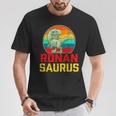 Ronan Saurus Family Reunion Last Name Team Custom T-Shirt Funny Gifts