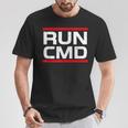 Run Cmd Programmer Sys Admin T-Shirt Lustige Geschenke