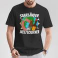 Saarländer Auf Welttournee Saarland Liebe Travel S T-Shirt Lustige Geschenke