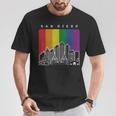 San Diego California Lgbt Pride Rainbow Flag T-Shirt Unique Gifts