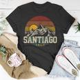 Santiago Chile Vintage Mountains Retro Souvenir T-Shirt Unique Gifts