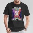 Schlagerparty Folk Music Costume Unicorn Music Team Schlager S T-Shirt Lustige Geschenke