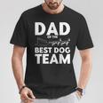 Schlittenhunderennen Papa Bestes Hundeteam Hundeschlitten T-Shirt Lustige Geschenke