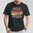 Schwenningen Retro Logo Schwenningen Black S T-Shirt Lustige Geschenke