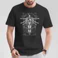 Sci-Fi Robotic Vitruvian Man Cyberpunk Illustration T-Shirt Unique Gifts