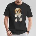 Shih Tzu Puppy In Pocket T-Shirt Lustige Geschenke