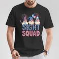 Sight Squad 4Th Of July American Flag Sunglasses Gnomes T-Shirt Funny Gifts