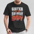 Sister Basketball Birthday Boy Family Baller B-Day Party T-Shirt Personalized Gifts