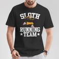 Sloth Running Team Running T-Shirt Unique Gifts