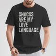 Snacks Are My Love Language Valentines Day Toddler T-Shirt Unique Gifts