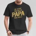 So Sieht Der Beste Papa Der Weltatertags -Atertag Opa T-Shirt Lustige Geschenke