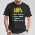 Social Worker Miracle Worker Superhero Ninja Job T-Shirt Unique Gifts