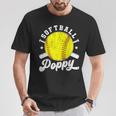 Softball Poppy Grandpa Softball Player Poppy T-Shirt Unique Gifts