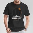 Solar Eclipse 2024 Buffalo Skyline Total Solar Eclipse T-Shirt Unique Gifts