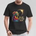 Solar Eclipse 2024 Dog Wearing Solar Eclipse Glasses T-Shirt Unique Gifts