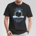Solar Eclipse 2024 Ohio Hello Darkness My Old Friend T-Shirt Unique Gifts