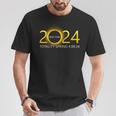 Solar Eclipse 2024 Party New York Totality Total Usa Map T-Shirt Unique Gifts