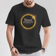 Solar Eclipse 2024 Total Solar Eclipse State Texas T-Shirt Unique Gifts
