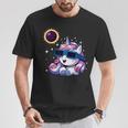 Solar Eclipse 2024 Unicorn Wearing Eclipse Glasses T-Shirt Personalized Gifts