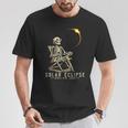 Solar Eclipse April 8 2024 Skeleton Solar Eclipse Glasses T-Shirt Unique Gifts