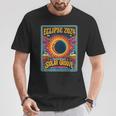 Solar Eclipse Retro Style Path Of Totality 2024 Vintage T-Shirt Unique Gifts