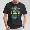 Soon To Be Daddy 2024 Lustige Schwangerschaft Ankündigung Papa T-Shirt Lustige Geschenke