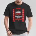 Sorry Ladies Mommy Is My Valentine Suspenders Bow Tie T-Shirt Unique Gifts