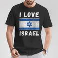 Souvenir Deoyage De Famille Israélienne Avec Inscription I Love Israël T-Shirt Cadeaux drôles