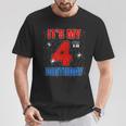 Spider Web Four 4 Years Old It's My 4Th Birthday Boy Party T-Shirt Funny Gifts
