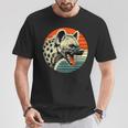 Spotted Laughing Hyena Retro Sun T-Shirt Unique Gifts