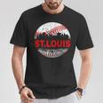 St Louis Souvenir Baseball City Downtown I Love St Louis T-Shirt Funny Gifts