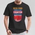 Stars And Stripes Usa Champion Beer Pong T-Shirt Unique Gifts