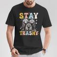 Stay Trashy Raccoon Possum Skunk Groovy Meme T-Shirt Unique Gifts