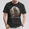 Stay Wild Cottagecore Aesthetic Raccoon Lover Vintage Racoon T-Shirt Unique Gifts