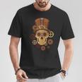 Steampunk Skull Gears Goggles Hat Science Fiction Lover T-Shirt Unique Gifts