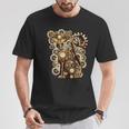 Steampunk Vintage Clockwork Cat T-Shirt Unique Gifts