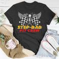 Step-Dad Pit Crew Race Car Birthday Party Matching Family T-Shirt Unique Gifts