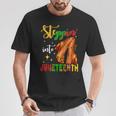 Stepping Into Junenth Like My Ancestors Black Girls T-Shirt Unique Gifts