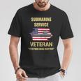 Submarine Service Veteran Pride Runs Deep Veterans Day T-Shirt Unique Gifts