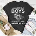 Supercross Dirt Bike Motorcycle Real Boys Ride Motocross T-Shirt Unique Gifts