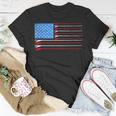 Surf Board American Flag Cool July 4Th For Surfers T-Shirt Unique Gifts